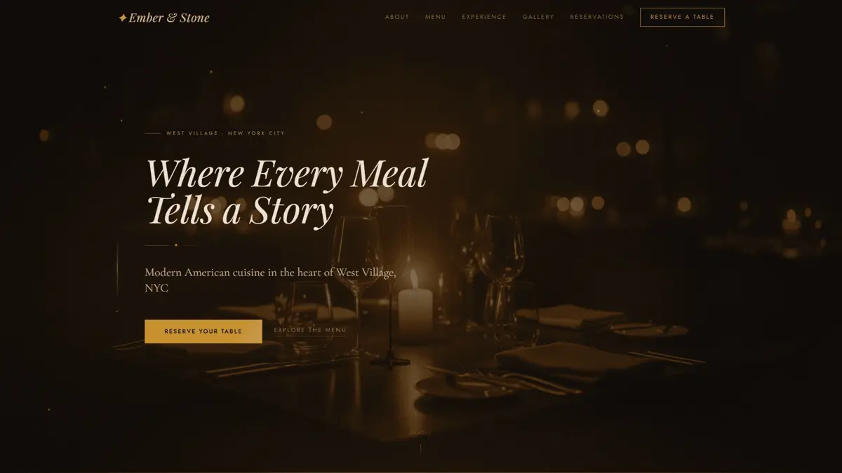 Ember & Stone — project preview