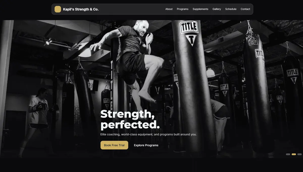 Kapil's Gym — project preview
